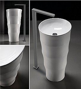 Напольная раковина CeruttiSpa Alessia 42 CT7834 белая купить в интернет-магазине Sanbest