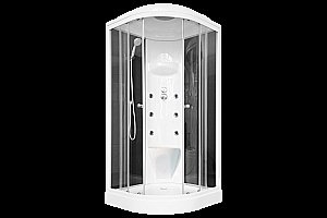 Душевая кабина Royal Bath RB100HK7-BT 100x100 профиль белый/стекло прозрачное купить в интернет-магазине Sanbest