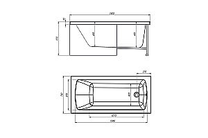 Акриловая ванна Royal Bath VIENNA RB953501 150x70 белый купить в интернет-магазине Sanbest