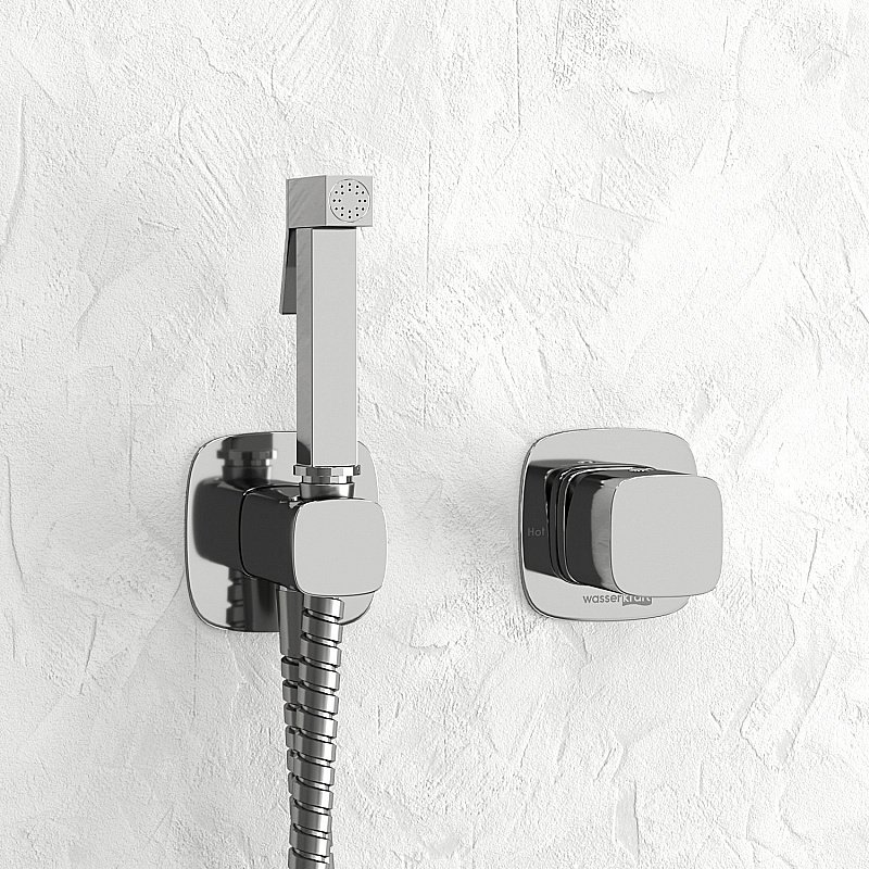 Гигиенический душ WasserKRAFT Naab 8600 SET2875 хром купить в интернет-магазине сантехники Sanbest