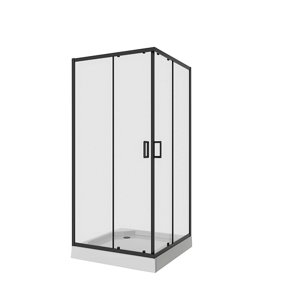 Душевой уголок Niagara 6808, прозрачный, черный, 90 см x 90 см купить в интернет-магазине Sanbest