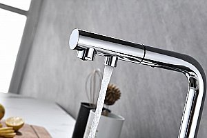 Смеситель для кухни Paulmark Serpentine Se213222-CR хром купить в интернет-магазине сантехники Sanbest