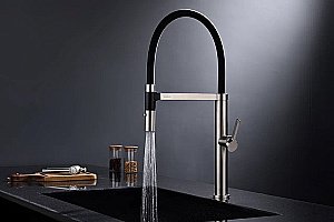 Смеситель для кухни Paulmark Leader Le214101-BS брашированная сталь купить в интернет-магазине сантехники Sanbest