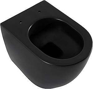 Унитаз приставной Allen Brau Reality 4.32004.31 черный матовый, безободковый, с крышкой микролифт купить в интернет-магазине Sanbest