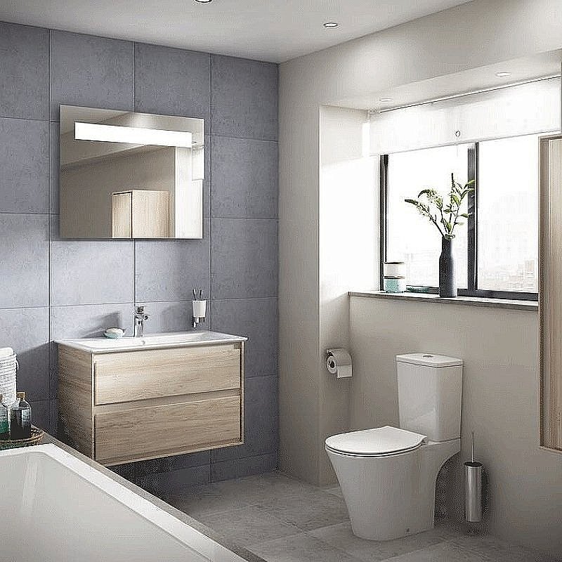 Унитаз напольный Ideal Standard Connect Air E009701 с бачком E073401 белый, безободковый купить в интернет-магазине Sanbest