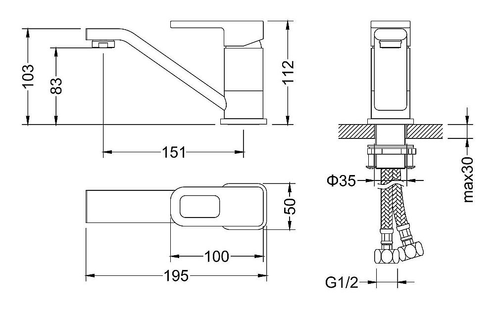 Смеситель для раковины Timo Sahara 2201-15/00F купить в интернет-магазине сантехники Sanbest