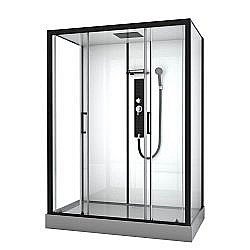 Душевая кабина Black&White GALAXY G8010 85х160 прозрачная/черный купить в интернет-магазине Sanbest