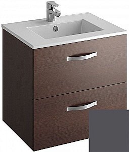 Тумба с раковиной Jacob Delafon OLA 60 серый антрацит для ванной в интернет-магазине Sanbest