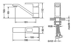 Смеситель для раковины Timo Sahara 2201-15/00F купить в интернет-магазине сантехники Sanbest