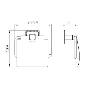 Держатель для туалетной бумаги с крышкой WONZON & WOGHAND ROMA WW-7226 бронза купить в интернет-магазине сантехники Sanbest