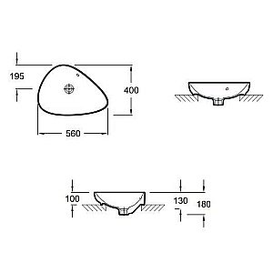 Тумба с раковиной Jacob Delafon PRESQU'ILE 83 EB1106-G1C+EVI102-00 белая глянцевая для ванной в интернет-магазине Sanbest