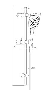 Душевой гарнитур RedBlu by Damixa Origin Evo 918200000 купить в интернет-магазине сантехники Sanbest