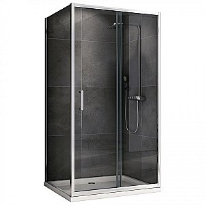 Душевой уголок ABBER Schwarzer Diamant AG301205-S1005 120x100 стекло прозрачное/профиль хром купить в интернет-магазине Sanbest