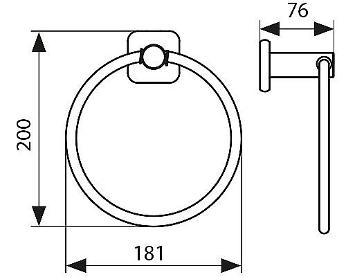 Полотенцедержатель Kaiser KH-4701 бронза купить в интернет-магазине сантехники Sanbest