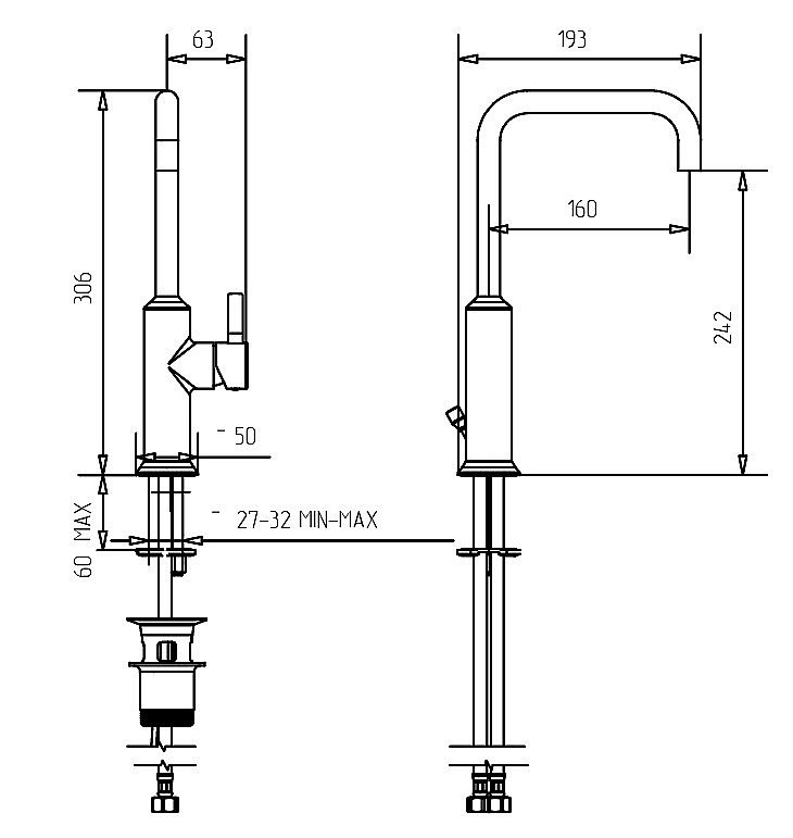 Смеситель для раковины Migliore SIRIUS 28173 хром купить в интернет-магазине сантехники Sanbest