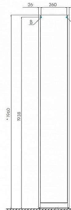 Пенал Акватон Лондри 31 для ванной в интернет-магазине сантехники Sanbest