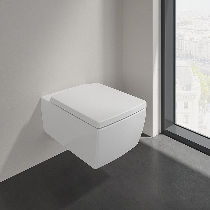 Унитаз подвесной Villeroy&Boch Memento 2.0 4633R0R1 альпийский белый, безободковый купить в интернет-магазине Sanbest