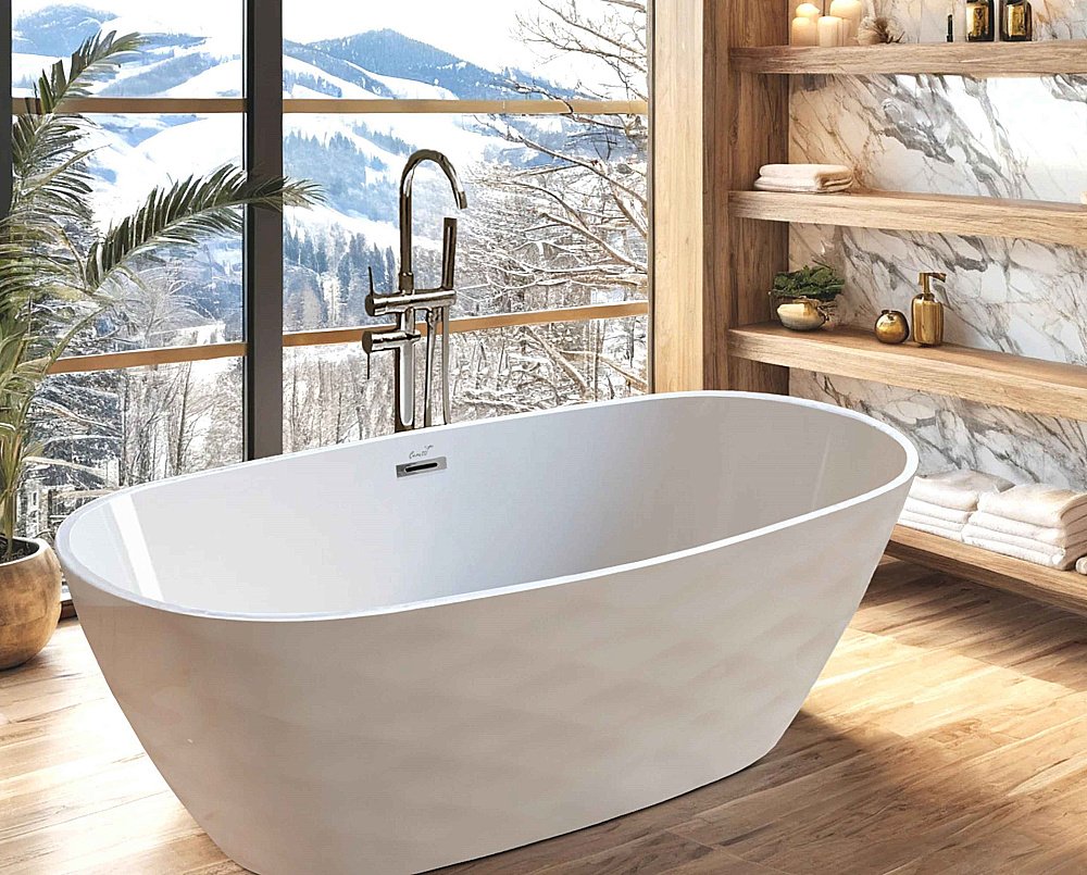 Ванна акриловая Ceruttispa TONIA CT11230 170х75 белая купить в интернет-магазине Sanbest