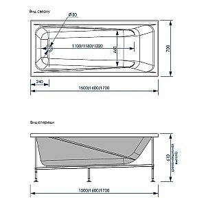 Ванна акриловая Loranto CALGARY CS00063294 160х70 белая купить в интернет-магазине Sanbest