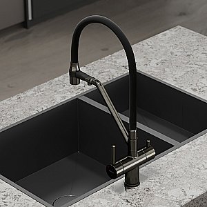 Смеситель для кухни Sancos Dora SC4003GG вороненая сталь купить в интернет-магазине сантехники Sanbest