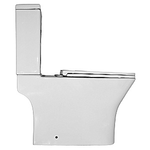 Унитаз напольный Azario Mari AZ-79143T белый, безободковый, с бачком, с крышкой микролифт, слив торнадо купить в интернет-магазине Sanbest