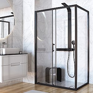 Душевая панель Taliente TA-G-TS1301B черная купить в интернет-магазине сантехники Sanbest