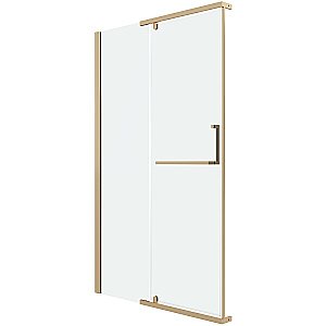 Душевая дверь Grossman Pragma 110 100.K33.03.110.32.00 стекло прозрачное/профиль золото сатин купить в интернет-магазине Sanbest