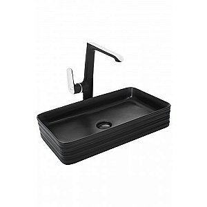 Раковина накладная WeltWasser WW ELBACH 2250 MB 67,5 черная матовая купить в интернет-магазине Sanbest