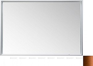 Зеркало De Aqua Алюминиум 261713 140 медь в ванную от интернет-магазине сантехники Sanbest