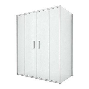 Душевой уголок NEW TRENDY NEW CORRINA D-0186A/D-0079B 170x90 стекло прозрачное/профиль хром купить в интернет-магазине Sanbest