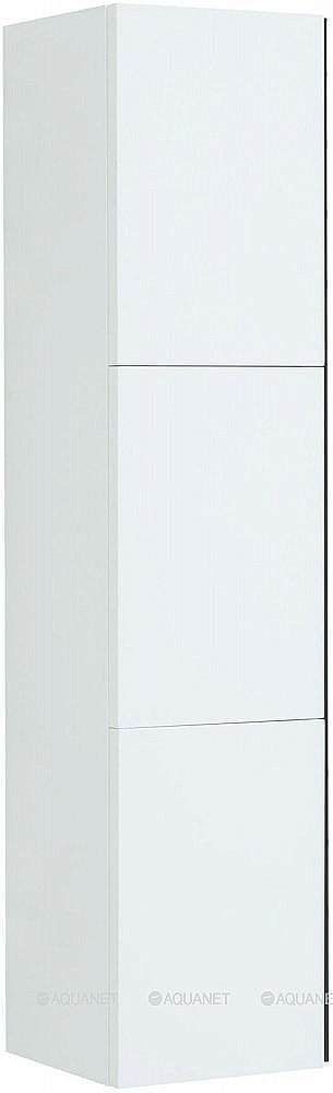 Шкаф-пенал De Aqua Ариетта New 265583 35 белый матовый для ванной в интернет-магазине сантехники Sanbest