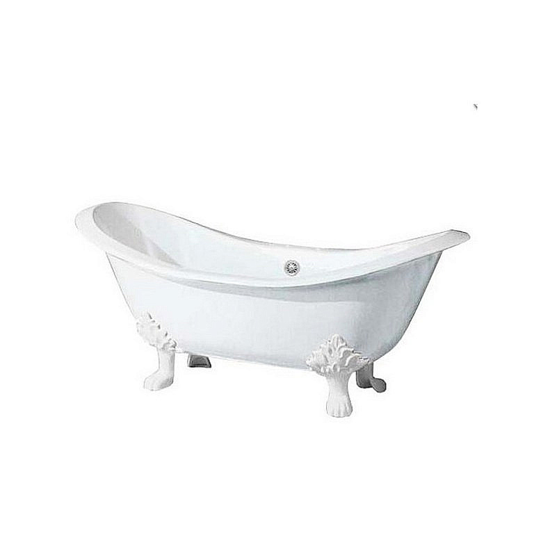 Ванна чугунная Magliezza Julietta 183x78 белая/ножки белые купить в интернет-магазине Sanbest