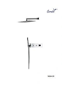 Душевая система CeruttiSpa Velia CR 10398 хром купить в интернет-магазине сантехники Sanbest