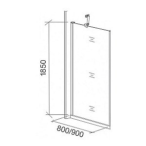 Душевой уголок Good door FANTASY DR+SP 90x80 прозрачный с рисунком купить в интернет-магазине Sanbest
