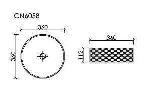 Раковина Ceramica Nova Cristal 36 CN6058 бежевая купить в интернет-магазине Sanbest