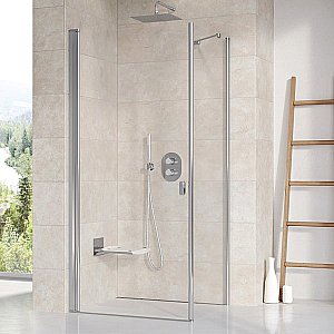 Душевой уголок Ravak Chrome CRV1+CPS 80х90 профиль блестящий хром/стекло прозрачное купить в интернет-магазине Sanbest