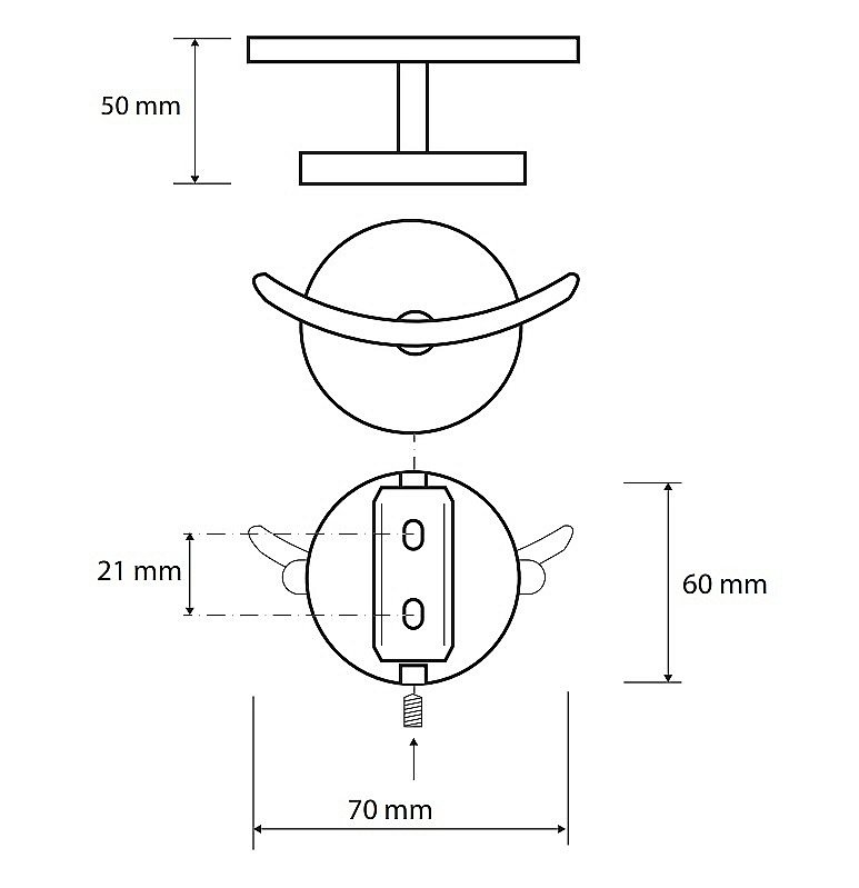 Крючок Bemeta NOX 102406020  черный матовый купить в интернет-магазине сантехники Sanbest