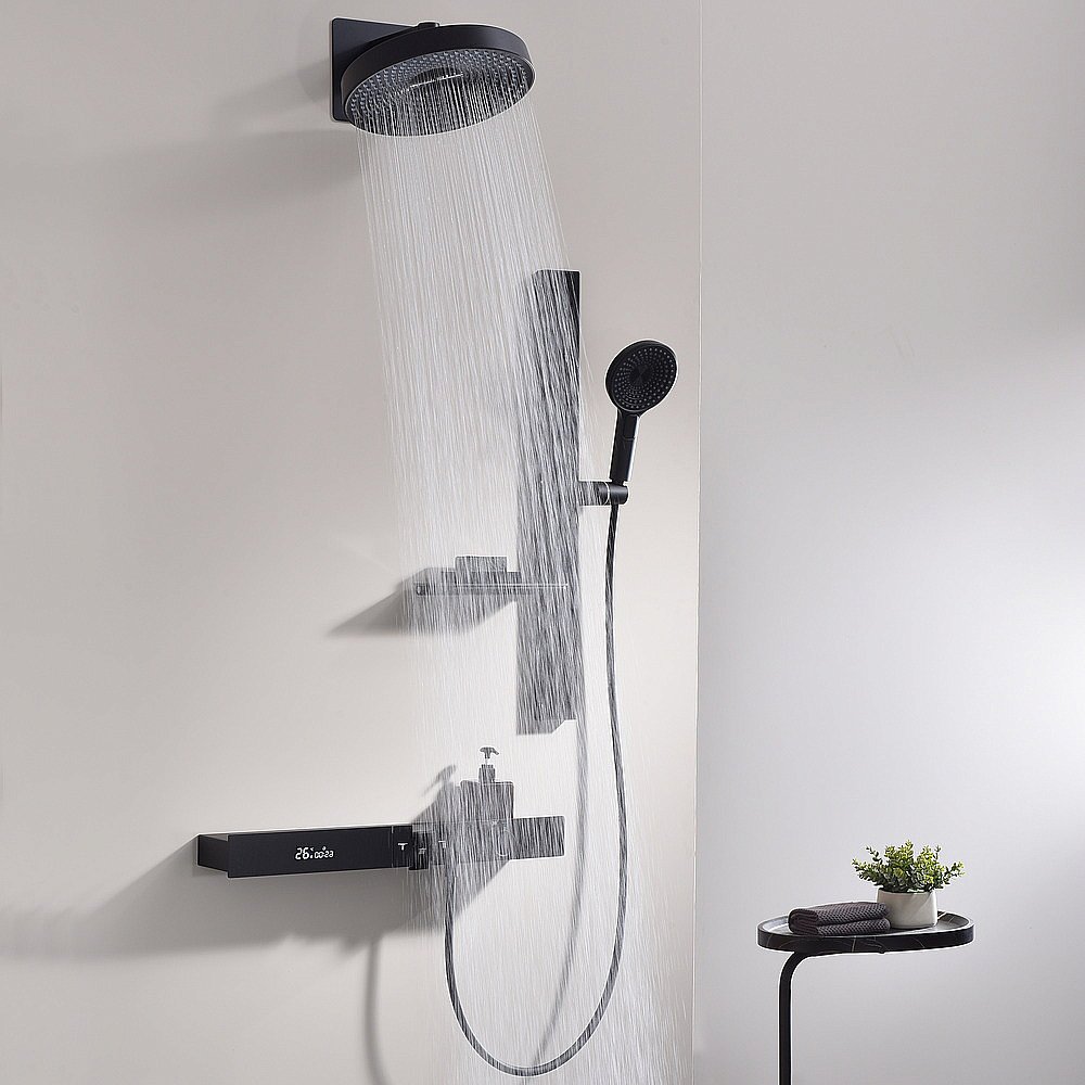 Душевая система Black&White Gravity GH-9025MB купить в интернет-магазине сантехники Sanbest