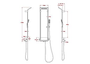 Душевая панель Black&White SEASONS Shine White W1210 белая купить в интернет-магазине сантехники Sanbest