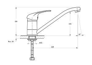 Смеситель для кухни Rush Corsica CO4240-27 купить в интернет-магазине сантехники Sanbest