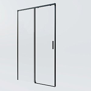 Душевая дверь Vincea Soft 2 140 VDS-3SO2140CLB стекло прозрачное/профиль черный купить в интернет-магазине Sanbest