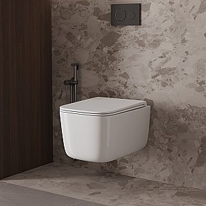 Унитаз подвесной Vincea Capri VT1-63T белый, с крышкой микролифт, слив-торнадо купить в интернет-магазине Sanbest