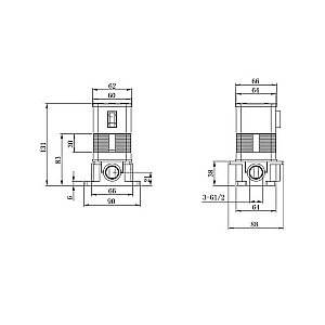 Смеситель для душа Caprigo ADRIA–Uno 02-550-crm купить в интернет-магазине сантехники Sanbest