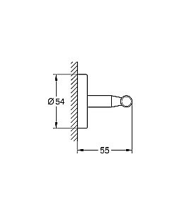 Крючок Grohe BauCosmopolitan Neutral 40461001 купить в интернет-магазине сантехники Sanbest