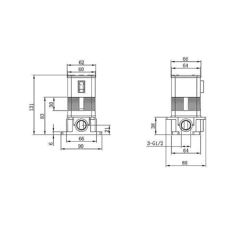 Смеситель для душа Caprigo ADRIA–Uno 02-550-crm купить в интернет-магазине сантехники Sanbest