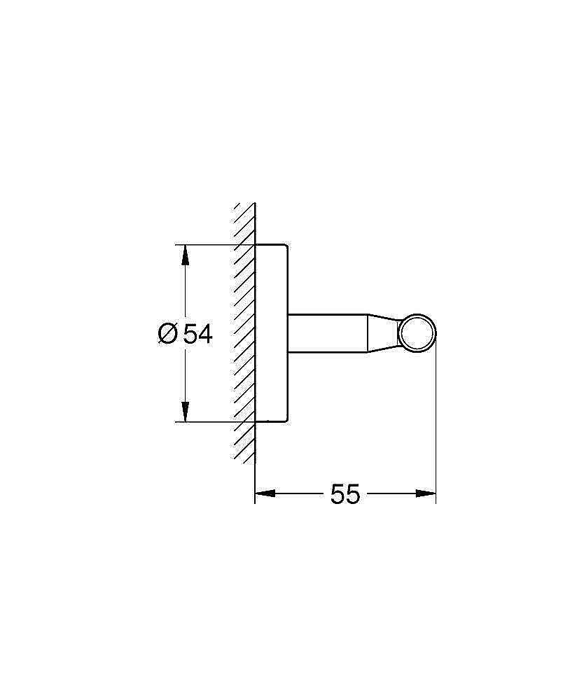 Крючок Grohe BauCosmopolitan Neutral 40461001 купить в интернет-магазине сантехники Sanbest