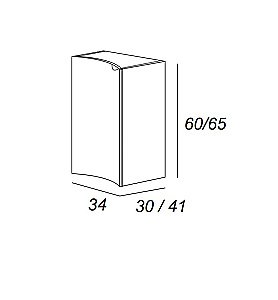 Тумба с раковиной правосторонняя Cezares Rialto 104 Bianco opaco для ванной в интернет-магазине Sanbest