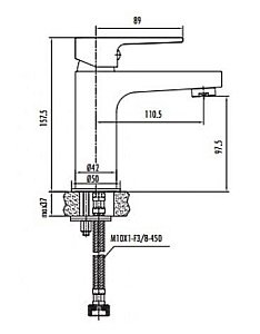 Смеситель для раковины Creavit SHARP SR1500S купить в интернет-магазине сантехники Sanbest