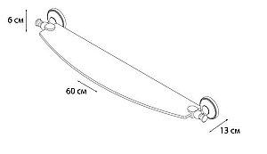 Полка GRAMPUS Alfa GR-9503 купить в интернет-магазине сантехники Sanbest