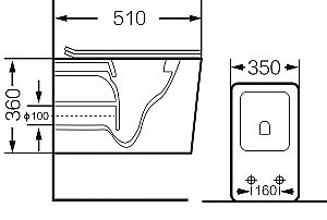 Унитаз подвесной Grossman GR-4460S безободковый, с крышкой микролифт, белый купить в интернет-магазине Sanbest